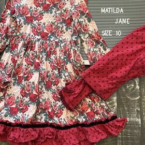 Matilda Jane Red and Pink Floral Dress